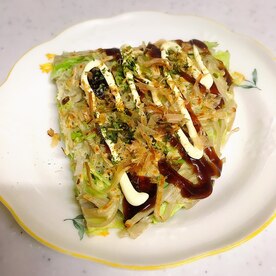 蕎麦入りお好み焼き 蕎麦リメイク レシピ 作り方 By 苺アメ 楽天レシピ